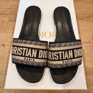 Dior Black, navy and Tan Sandals
